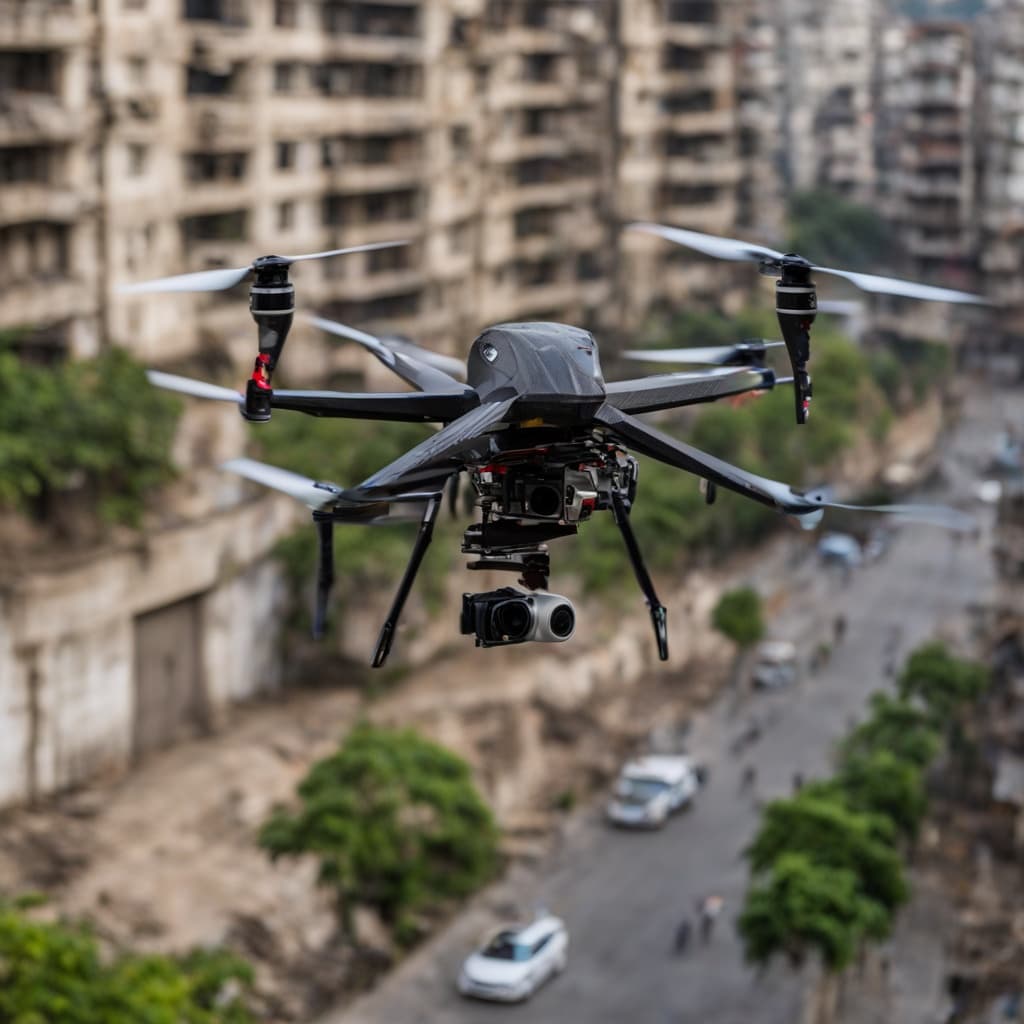 AutoAbode 10-inch FPV mapping drone navigating urban environment in India
