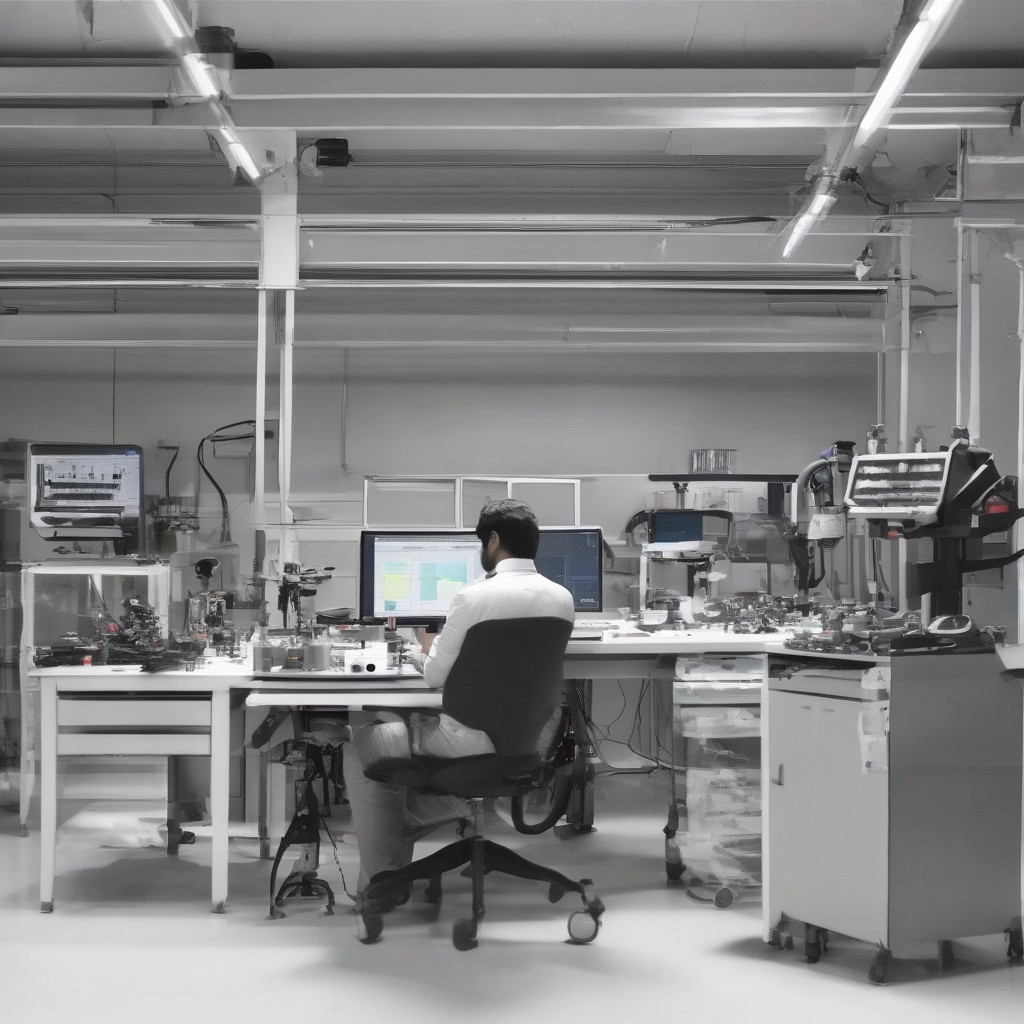 Engineer inspects first batch of parts made using 3D printed bridge tooling.