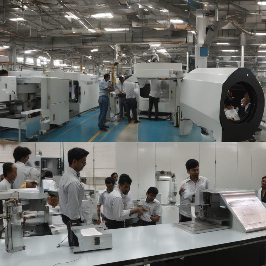 Engineers working with the SinterX Pro SLS printer