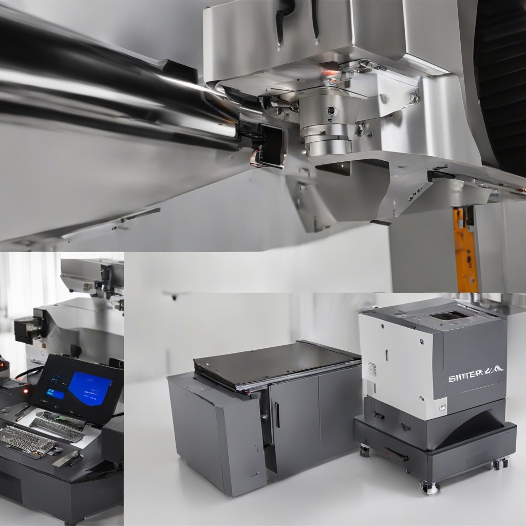 Close-up of SinterX Pro's laser system in action