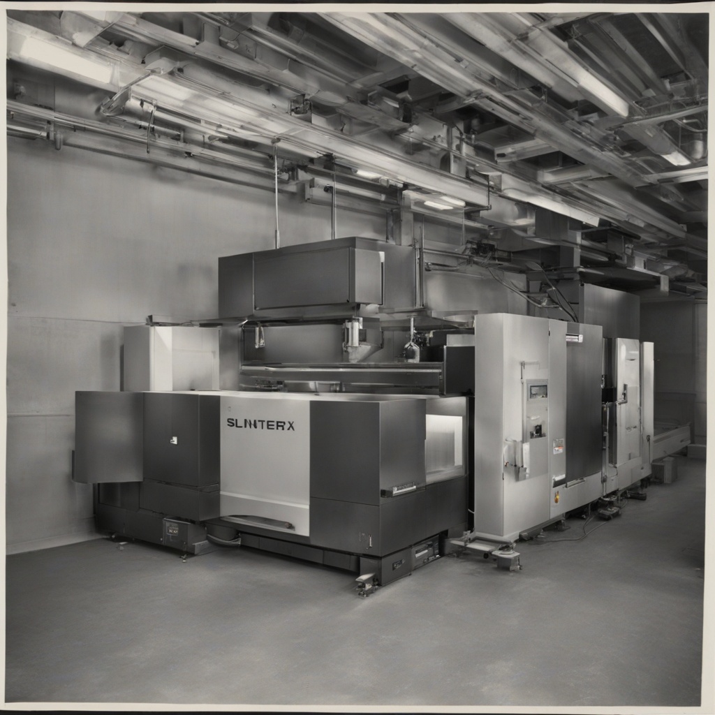 SinterX Pro SLS printer with ongoing print