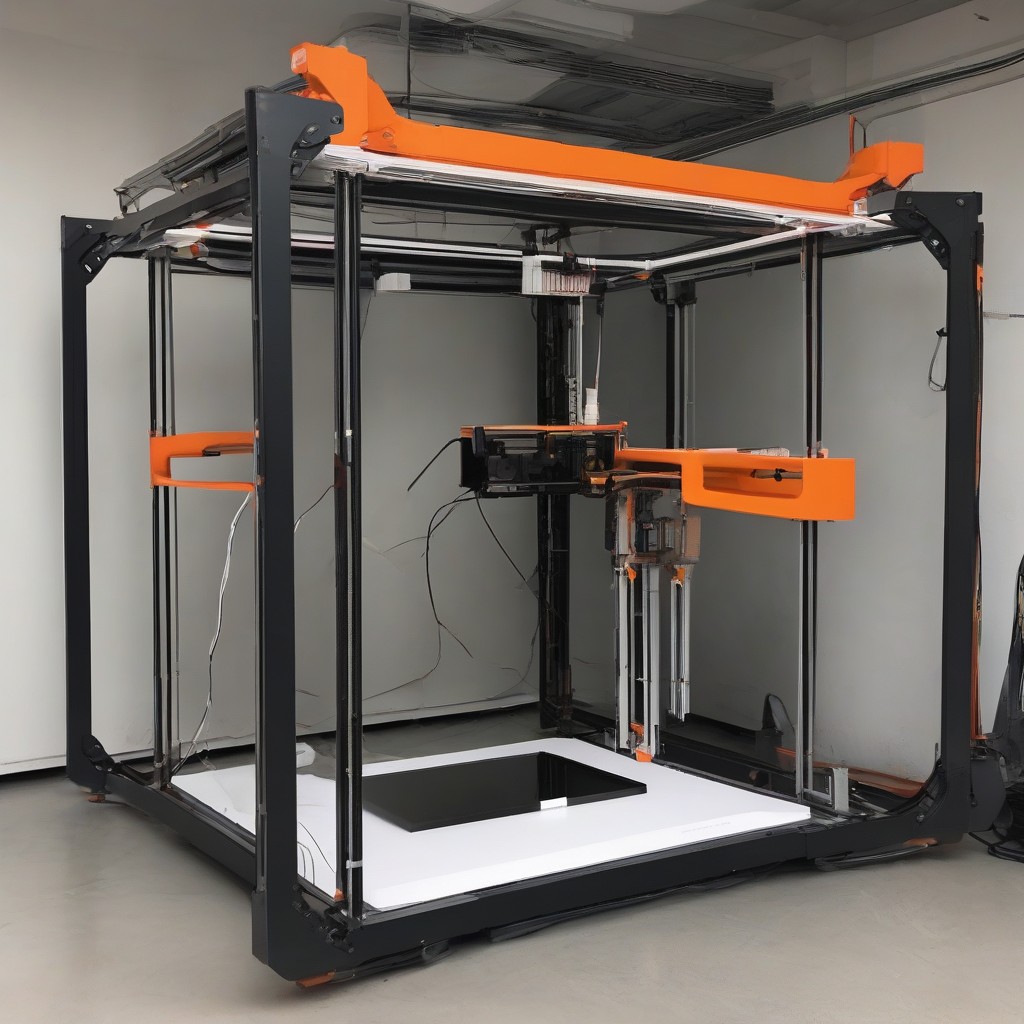 3D printed components on Duper XL FDM printer